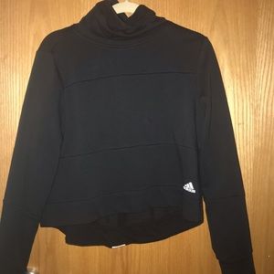 Adidas black crop sweater